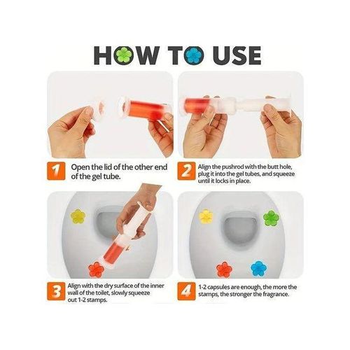 product_image_name-Generic-Toilet Flower Deodorant Cleaning Gel - Toilet Fragrance - 4pcs-4