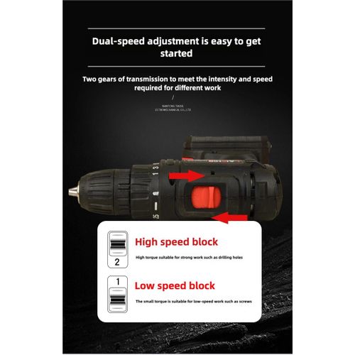 product_image_name-Generic-LAISHID 21V Cordless Drill Set with Box, 21V Max Power Electric Drill with 1 & 2 Batteries & Drill Bits, drilling machine Kit,drilling toolset,drill machine-6