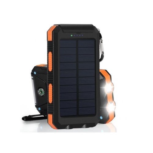 product_image_name-White Label-10000mAh Solar Power Bank Portable Phone Charger External Battery Pack (L14 x W7.5 x H2)cm / (L5.5 x W2.95 x H0.79)inch - Orange-2