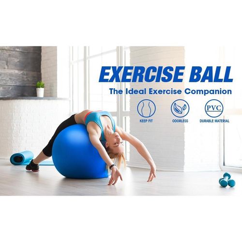 Generic Yoga ball Professional Balance Ball for Pilates Yoga Core Strength Birthing Exercise - image 6