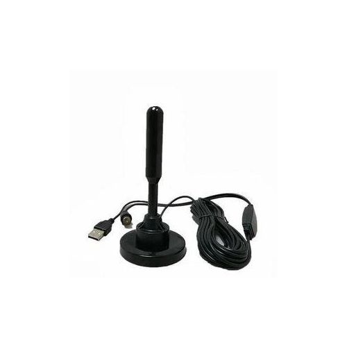 White Label Portable Digital Tv Antenna with USB Cord - Black
