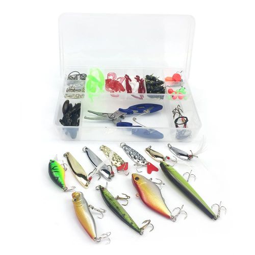 Shop Generic 101PCS Fishing Lures Tackle Mixed Hard Baits Soft