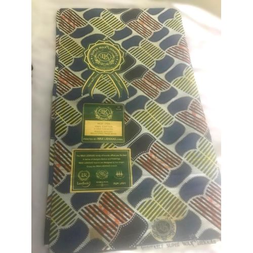 Generic Guaranteed Super Wax Fabric – 6 Yards – Multicolor African Print Cotton Material