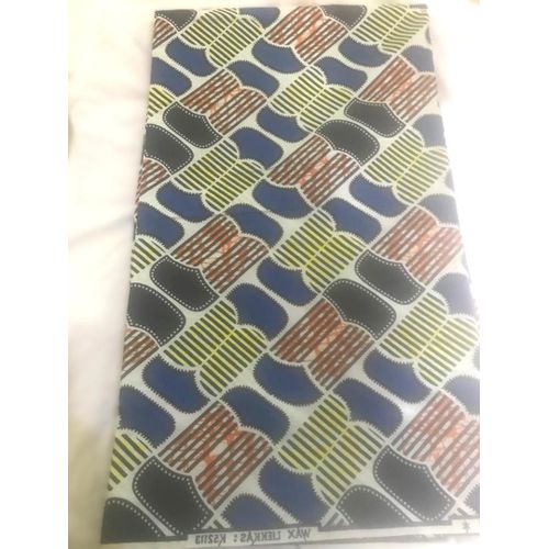 Generic Guaranteed Super Wax Fabric – 6 Yards – Multicolor African Print Cotton Material - image 2