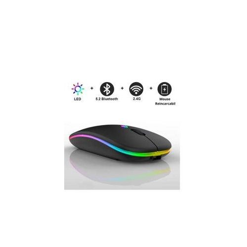 White Label W10 Bluetooth Wireless Dual Mode Mouse - Black - image 2