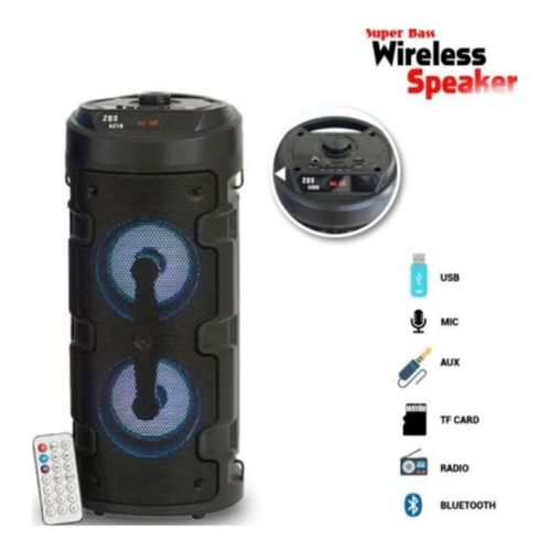 Generic Super ZQS Portable 12W Subwoofer - Black - image 3