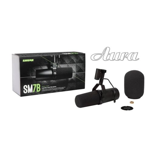Shure SM7B Dynamic Vocal Microphone – Cardioid Studio Mic for Podcasting, Streaming & Voice Recording