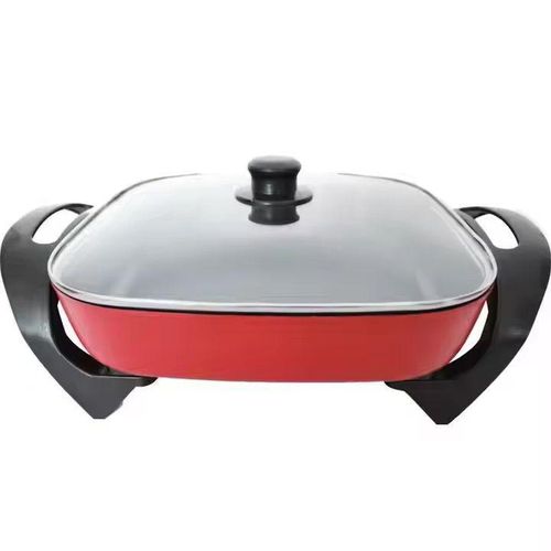 product_image_name-Generic-5L Multifunction Electric Cooking Pot- Red/Black-2