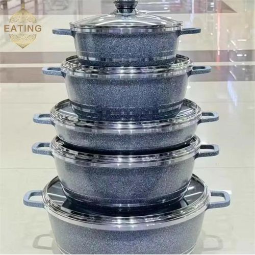 Generic Modern Non-Stick Granite Coated Cookware set-10pcs set