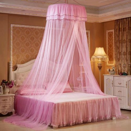 Dou-color Beautiful Household Ventilating Round Canopy Foldable Mosquito Tent Net for Bedroom