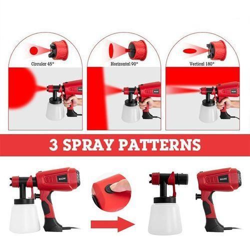 Generic Paint Sprayer Gun 900W With Two Nozzles - Red - image 4
