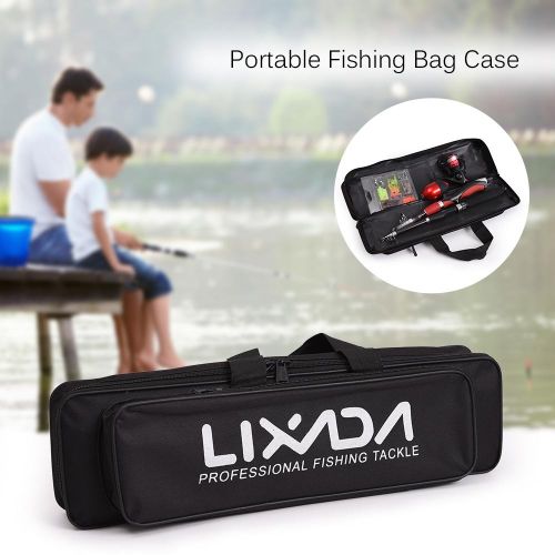 Shop Generic Lixada Portable Fishing Bag Case Fishing Rod and Reel Travel  Carry Case Bag Carrier Fishing Pole Gear Tackle Storage Bag Hunting Bag  Case Organizer Online