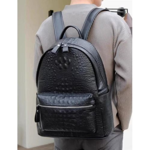 AD Trending Crocodile Rucksack Backpack - Black - image 2