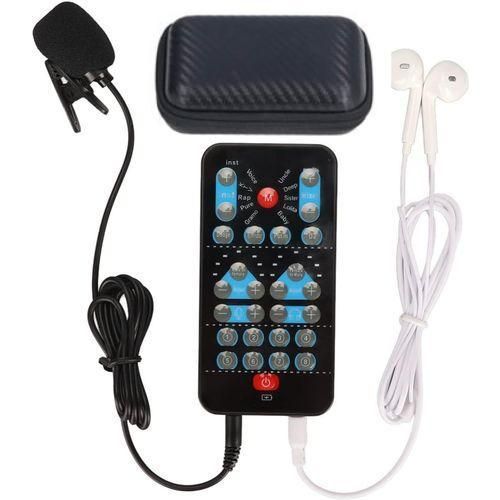 product_image_name-Generic-M10 Portable Phone Microphone Voice Changer - Mini Live Broadcast Voice Disguiser - Black-1