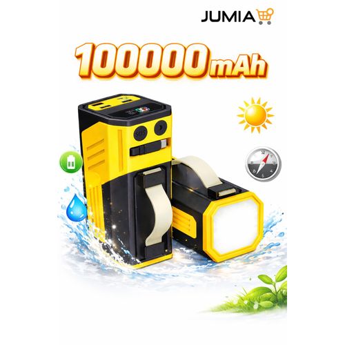 product_image_name-Generic-100000mAh High-Capacity Power Bank 100W Fast Charging with LED Emergency Light – Portable Outdoor Power Supply-1