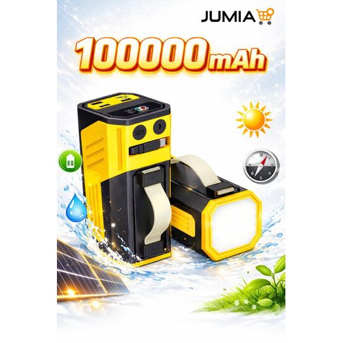 product_image_name-Generic-100000mAh High-Capacity Power Bank 100W Fast Charging with LED Emergency Light – Portable Outdoor Power Supply-2