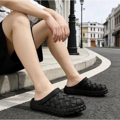product_image_name-Fashion-Men's outdoor platform sandals/slippers/beach shoes/crocs-black -2