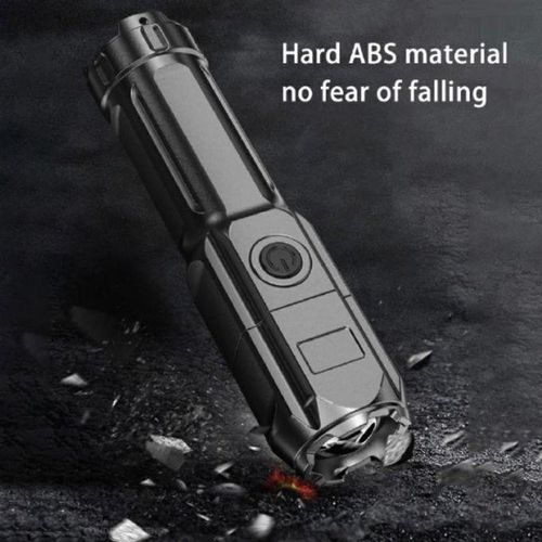 Generic LED multi-functional telescopic zoom strong light long battery life waterproof flashlight - image 2