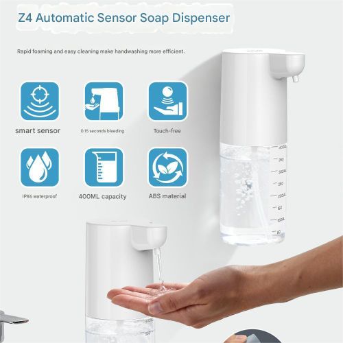 Generic 400ML Smart Soap Dispenser, USB Automatic Sensor Foaming Soap Dispenser - image 4
