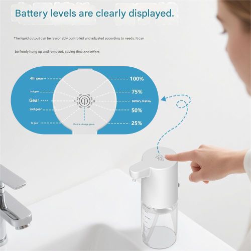 Generic 400ML Smart Soap Dispenser, USB Automatic Sensor Foaming Soap Dispenser - image 5