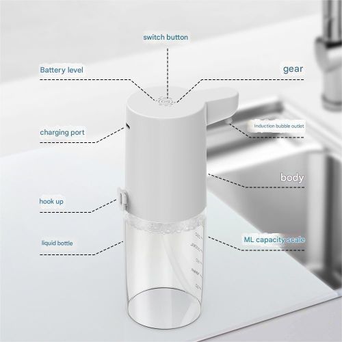 Generic 400ML Smart Soap Dispenser, USB Automatic Sensor Foaming Soap Dispenser - image 7