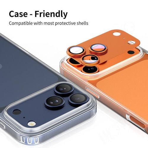 Generic For iPhone 17 Pro Max Armor Full-Coverage Frosted Metal Camera Lens Ring Film(Dark Blue) - image 3