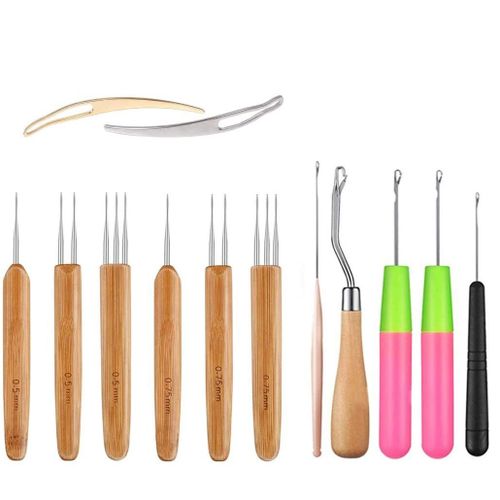 Shop Generic Dreadlock Crochet Hooks - Dread Lock Tool Set,Latch Hook  Crochet Set for Braid Hair,Carpet Making and Other Craft Online