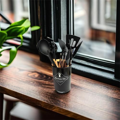 product_image_name-Generic-11Pcs/Set Silicone Cooking Utensils Spoons Non-stick-2