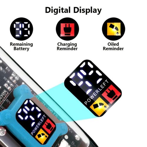 product_image_name-addigoes-Transparent Body Electric Hair Clipper Professional Trimmer USB Rechargeable Hair Cutting Machine For Men Holiday Gift For Him-5