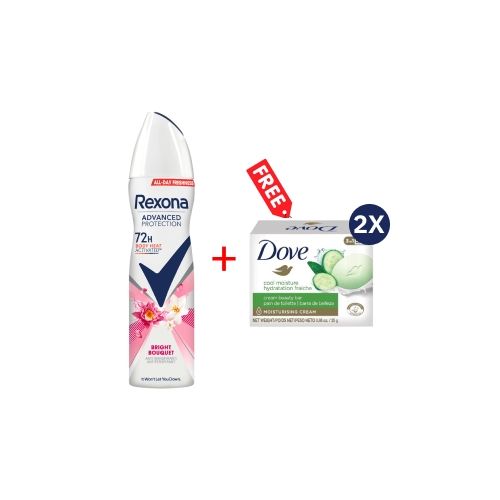 Rexona スプレー 72H/48H-2 Dove 250ml 4セット Shop Rexona Anti-Perspirant Spray 200ml Bright Bouquet