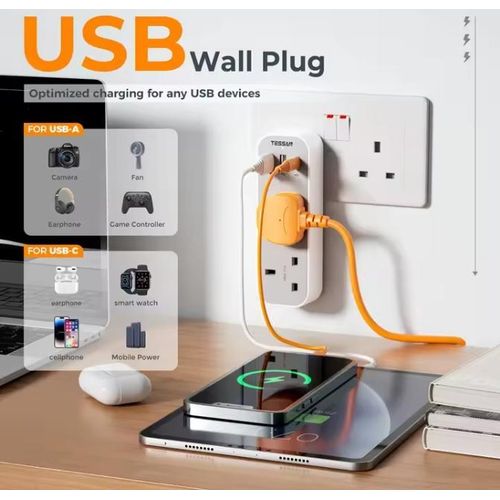 product_image_name-AD-4 in 1 Universal Travel Adapter - White-2