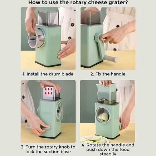 Generic 3 in 1 Kitchen Grater, Vegetable Cutter for Cheese, Vegetables, Nuts, Potatoes - image 7