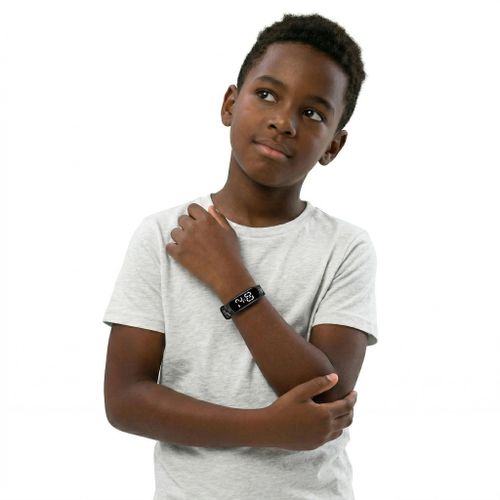 Fashion Second generation kids electronic watch cartoon LED wristband student - black - image 4