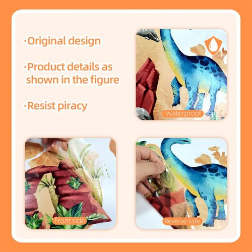product_image_name-Generic-Dinosaur World Map Wall Stickers - Ignite Kids' Imagination!-4