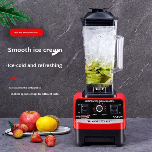 SILVER CREST 2.0L - Heavy Duty Commercial Grinder Unbreakable Blender - Red