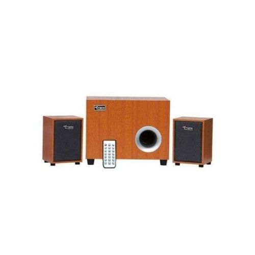 product_image_name-Triple Power-Wooden Extra Bass Bluetooth Speaker With Remote - Brown-1