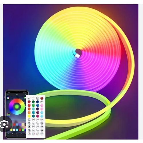 AD RGB Waterproof Neon Multi - Coloured Remote Control 4 Metres LED Strip Decorative Multi - Functional Mode - Multicolor - image 2