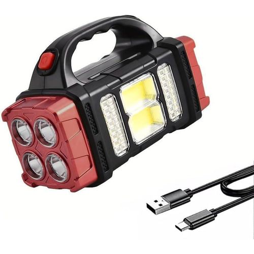 product_image_name-Generic-Premium High Lumens LED Work Light – Multipurpose Flashlight with Searchlight and Lantern Features - Rechargeable Outdoor Waterproof Solar Flashlight - Portable & Lightweight-1