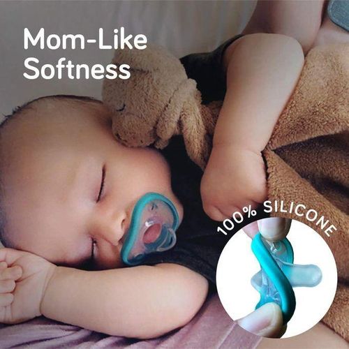 product_image_name-Generic-2-in-1 Pacifier for Babies 0-3 Months – Soft & Safe Newborn Soother- Teal-3