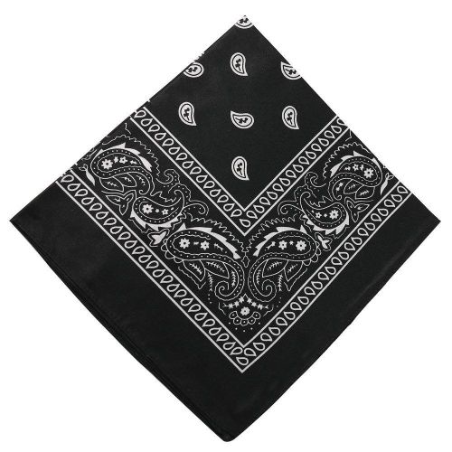 product_image_name-Fashion-4-Pack Classic Paisley Bandanas for Women & Men - 100% Cotton Versatile Headband, Neck Scarf, Hair Tie, Face Cover - Black, Coffee, Wine Red, White-8