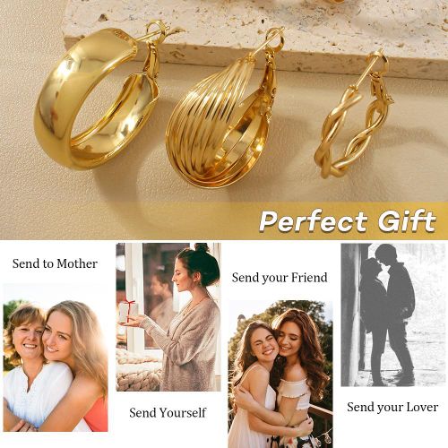 product_image_name-ARHANORY-6 Pairs Combo Set Stylish Western Hoop Earrings Vintage Pearl for Women Girl-8