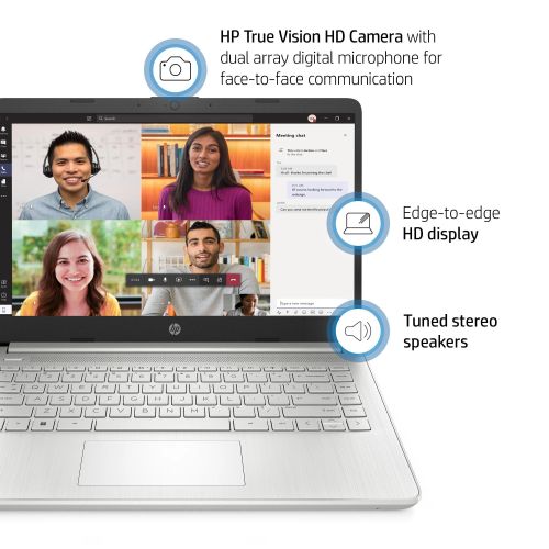 product_image_name-Hp-Notebook 14(dq2031wm) Laptop, Intel Core i3 11th Generation, 4GB DDR4 RAM, 128GB SSD, 14” Inches HD Display, Windows 11 Home- Silver-2