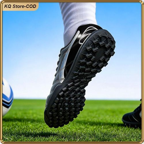 product_image_name-ASHION-KQ Men's Stylish Grey Silver Turf Football Shoes Durable Training Sports Footwear for Match Casual-6