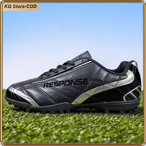 product_image_name-ASHION-KQ Men's Stylish Grey Silver Turf Football Shoes Durable Training Sports Footwear for Match Casual-8