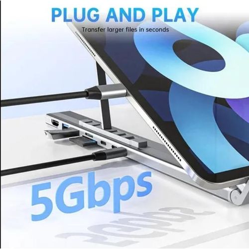 Generic USB-C docking station laptop stand with 4K HDMI port - image 3