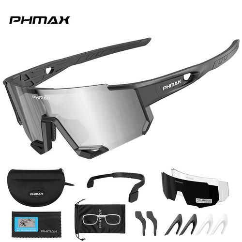 Shop Generic PHMAX Cycling Sunglasses 3 Lenses Men MTB Polarized