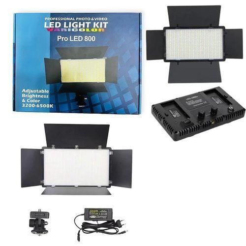 Generic Pro LED 800 Professional LED Light Kit – Adjustable Brightness & Color. Black - image 2