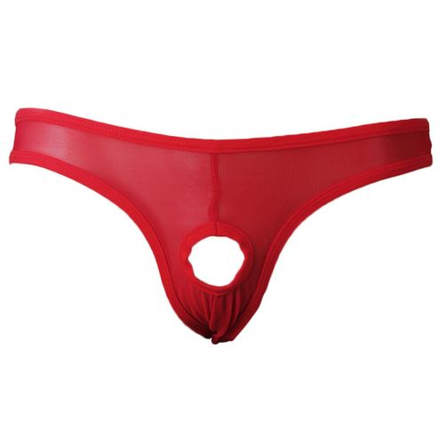 Men' s Mesh Underwear See-through Open