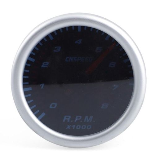 CNSPEED 2Inch 52mm Auto Car Tachometer Tacho Gauge 0-8000 RPM 12V Universal  Car Motor White Led Meter Pointer RPM