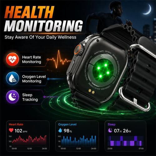 Litglobe T12 Ultra Pro Max Bluetooth Call Smart Watch 49mm 2.3" OLED Full Touch Sports Watch For Android iOS - image 4